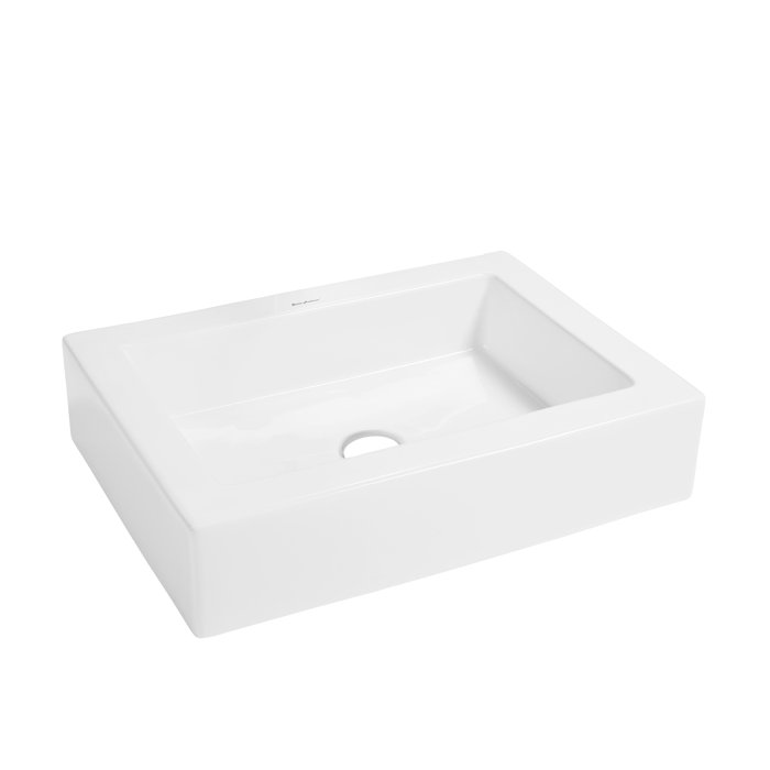 Swiss Madison Voltaire Ceramic Rectangular Vessel Bathroom Sink